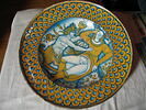 Grand plat rond : femme et satyre, image 4/6