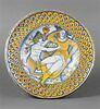 Grand plat rond : femme et satyre, image 6/6
