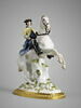 Statuette : cavalier en veste jaune, image 1/5