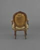Fauteuil à médaillon d'une série de 4, image 4/7