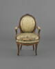 Fauteuil à médaillon d'une série de 4, image 1/7