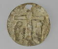 Médaillon en émail cloisonné sur or : Crucifixion, image 2/2