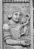 Feuillet de diptyque en cinq parties : l'Empereur triomphant (Justinien ?), image 3/5