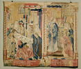 Deux miracles de l’hostie : La  mort d’un sacrilège et La Punition d’un mauvais prêtre, de la tenture L'Histoire du saint Sacrement, image 1/7