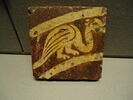 Carreau de pavement bicolore : dragon ou guivre, image 1/3