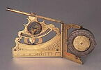 Hausse d'artillerie avec viseur, cadran de boussole et cadran solaire, image 2/4