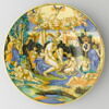 Plat rond : la Décadence de Rome ; armoiries du cardinal Antonio Pucci (1485-1544) de Florence, image 1/5