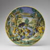 Plat rond aux armoiries du cardinal Duprat (1463-1535) : David et Goliath, image 1/5