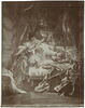 Psyché contemplant l'Amour endormi, de la tenture tissée pour le salon de compagnie du fermier général Pierre-Isaac Marquet de Peyre, image 2/2