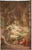 Psyché contemplant l'Amour endormi, de la tenture tissée pour le salon de compagnie du fermier général Pierre-Isaac Marquet de Peyre, image 1/2