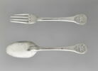 Couvert de table : une cuiller et une fourchette, image 1/5