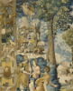 Saint Mammès venant se livrer au tribunal du gouverneur de la Cappadoce, de la tenture de l'histoire de saint Mammès, image 3/10