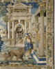 Saint Mammès venant se livrer au tribunal du gouverneur de la Cappadoce, de la tenture de l'histoire de saint Mammès, image 5/10