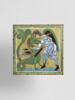 Plaque émaillée : Guerrier combattant un dragon, image 1/2