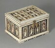 Coffret - boîte à jeux : scènes religieuses, saints, anges musiciens, image 1/9