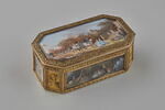 Tabatière octogone : six scènes de chasse en miniatures, image 1/10