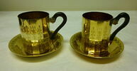 Paire de tasses et leurs soucoupes du nécessaire de voyage, image 1/5