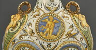 Gourde à deux passants : emblème d'Alphonse II d' Este, duc de Ferrare, image 3/5