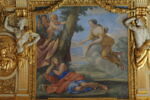 Plafond : Salle des Saisons -Diane et Endymion, au dessus de la corniche, côté est, image 4/7
