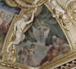 Plafond : Salle des Saisons -L'Hiver, au dessus de la corniche, angle nord-est, image 8/8