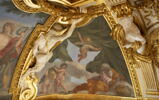 Plafond : Salle des Saisons -L'Hiver, au dessus de la corniche, angle nord-est, image 1/8