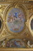 Plafond : Salon de la paix : La déesse de l'Agriculture encourageant les travaux de la campagne (ou l'Abondance), au dessus de la corniche, côté nord., image 6/6