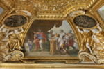 Plafond : Salle de Septime Sévère - Mucius Scaevola, au dessus de la corniche, côté sud., image 3/7