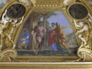 Plafond : Salle de Septime Sévère - Les députés du Sénat apportant la pourpre à Cincinnatus, au dessus de la corniche, côté nord., image 1/6