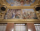 Plafond : Salle de Septime Sévère - La Continence de Scipion, au dessus de la corniche, côté est., image 9/15