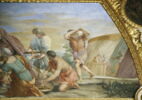 Plafond : Salle de Septime Sévère - La Continence de Scipion, au dessus de la corniche, côté est., image 14/15