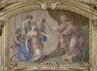 Plafond : Salle des Antonins - Esther et Assuérus, au dessus de la corniche, côté sud,, image 5/5