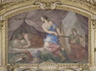 Plafond : Salle des Antonins - Judith et Holopherne, au dessus de la corniche, côté nord,, image 5/8