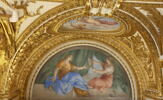 Plafond : Salle des Antonins - La Prudence et la Prévoyance, au dessus de la corniche, côté ouest, au centre., image 3/6