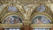 Plafond : Salle des Antonins - La Tempérance et la Paix, au dessus de la corniche, côté est, au nord, image 4/7