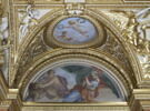 Plafond : Salle des Antonins - La Tempérance et la Paix, au dessus de la corniche, côté est, au nord, image 5/7