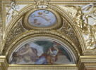 Plafond : Salle des Antonins - La Tempérance et la Paix, au dessus de la corniche, côté est, au nord, image 6/7
