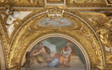 Plafond : Salle des Antonins - La Tempérance et la Paix, au dessus de la corniche, côté est, au nord, image 3/7