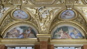 Plafond : Salle des Antonins - La Justice et l'Abondance, au dessus de la corniche, côté est au centre, image 5/6