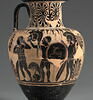 Amphore à figures noires ornée de guerriers, image 2/3