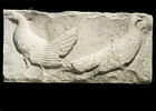Tirage d’une plaque représentant deux poules, image 1/2