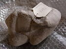 Tirage d’un fragment de main gauche tenant un fruit, image 1/2