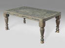 Table à décor d'étoiles et inscription, image 1/15