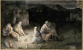 La Halte nocturne (Page de l'Album de Saint-Pétersbourg ), image 4/7