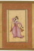 Danseuse moghole ; Dame moghole (page d'album), image 12/13