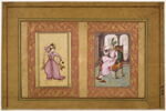 Danseuse moghole ; Dame moghole (page d'album), image 1/13