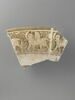 Fragments de bord de plat aux sphinx et cavalier, image 1/5