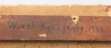 Le peintre Peter Christian Skovgaard dans l'étable de Morten Jensen à Vejby, image 7/13