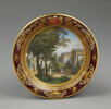 Soucoupe du déjeuner des Portraits de la famille royale et des Vues de Neuilly, image 1/2