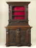 Armoire à deux corps vitrée dans sa partie supérieure, image 1/12