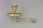 Porte-bougie en métal doré, image 1/2
